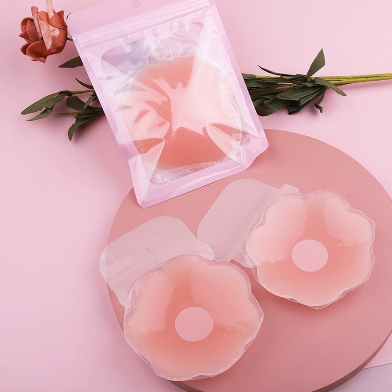 Gathering upper invisible bra  Silicone bra nipple cover