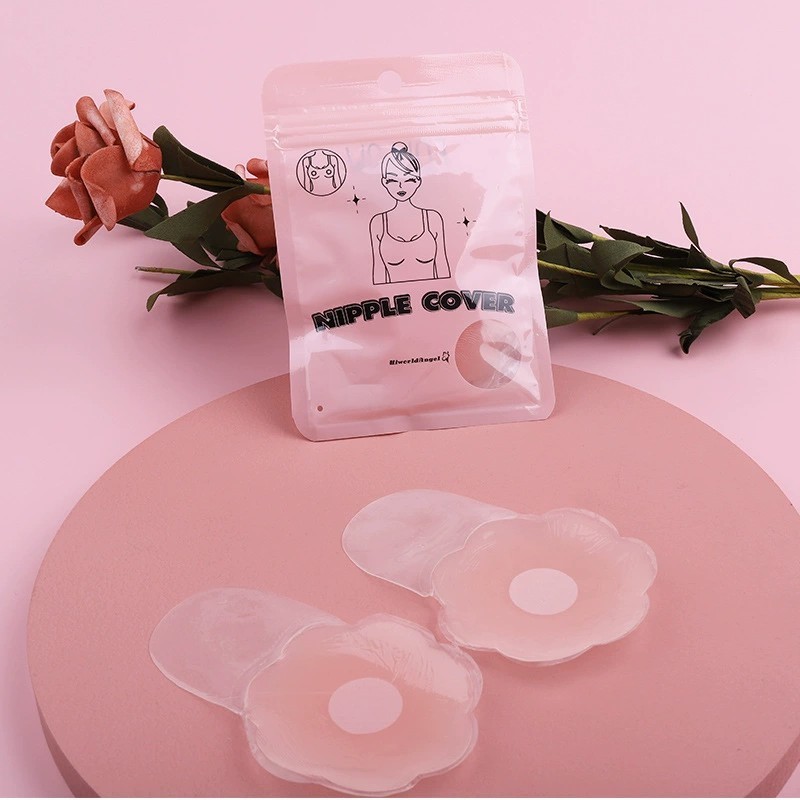 Gathering upper invisible bra  Silicone bra nipple cover