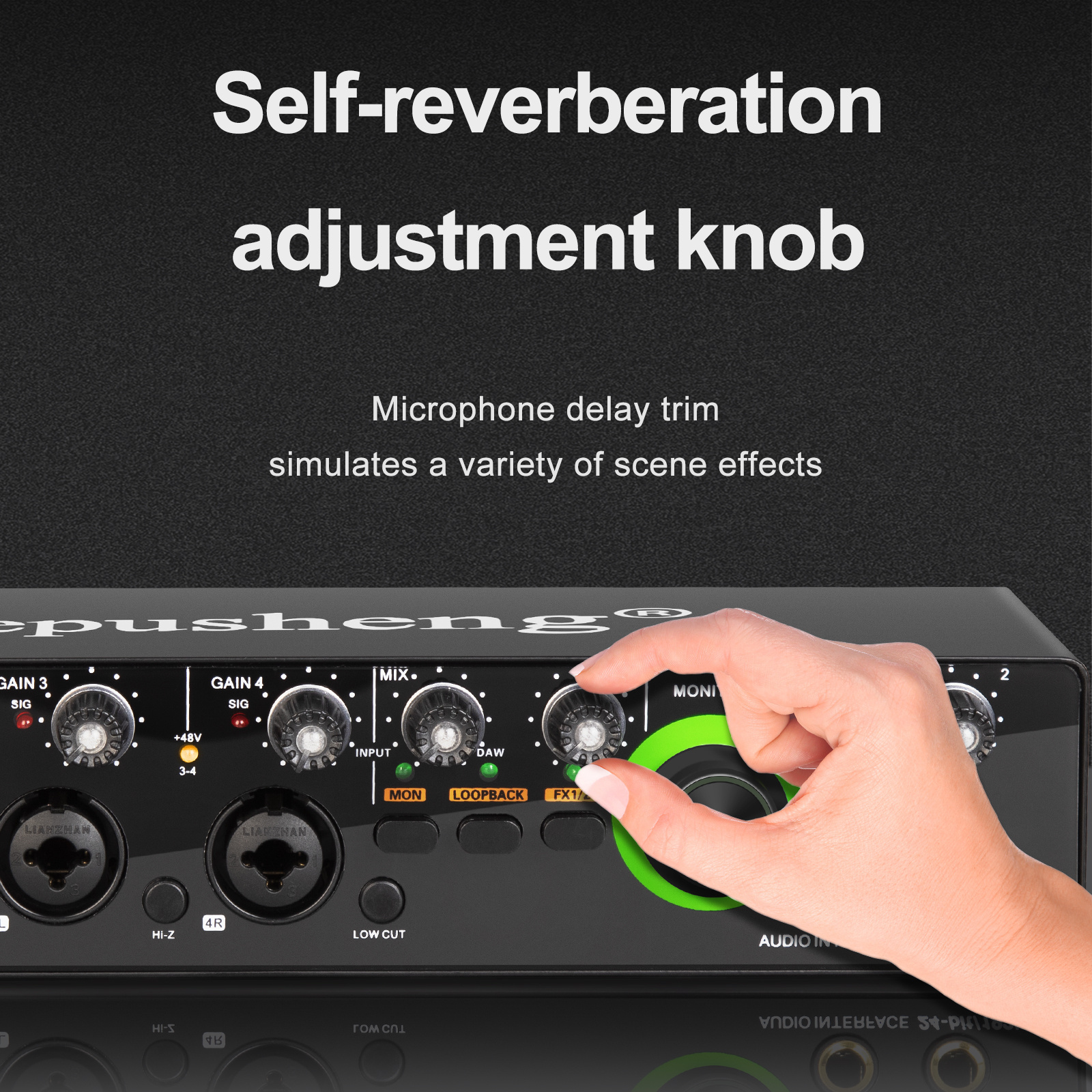 Mini 4 in 2 out 24Bit 192 kHz Mixer DJ Console recording USB Sound Card for Podcasting Studio musical instrument