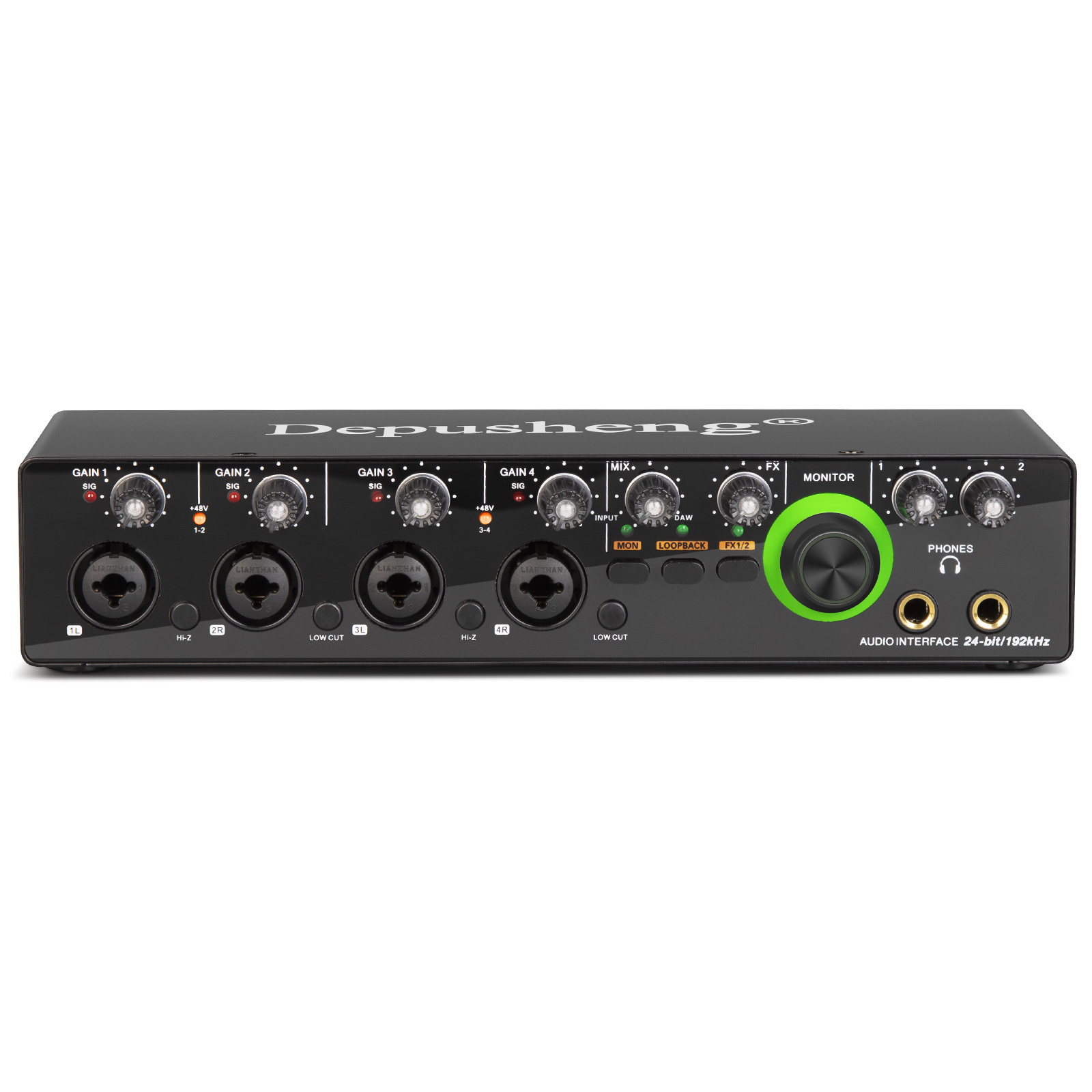 Mini 4 in 2 out 24Bit 192 kHz Mixer DJ Console recording USB Sound Card for Podcasting Studio musical instrument