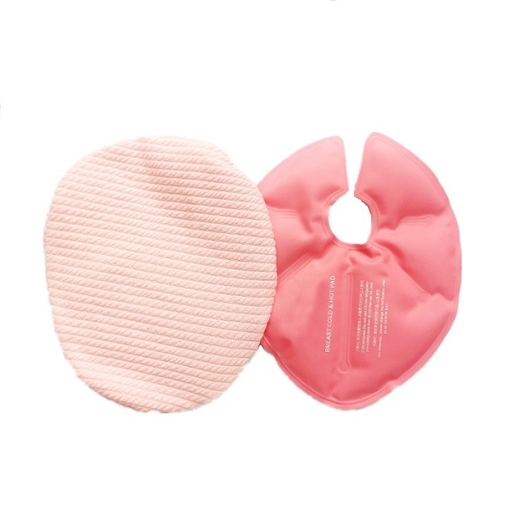 reusable cute shaped hot cold cooling breast ice pack