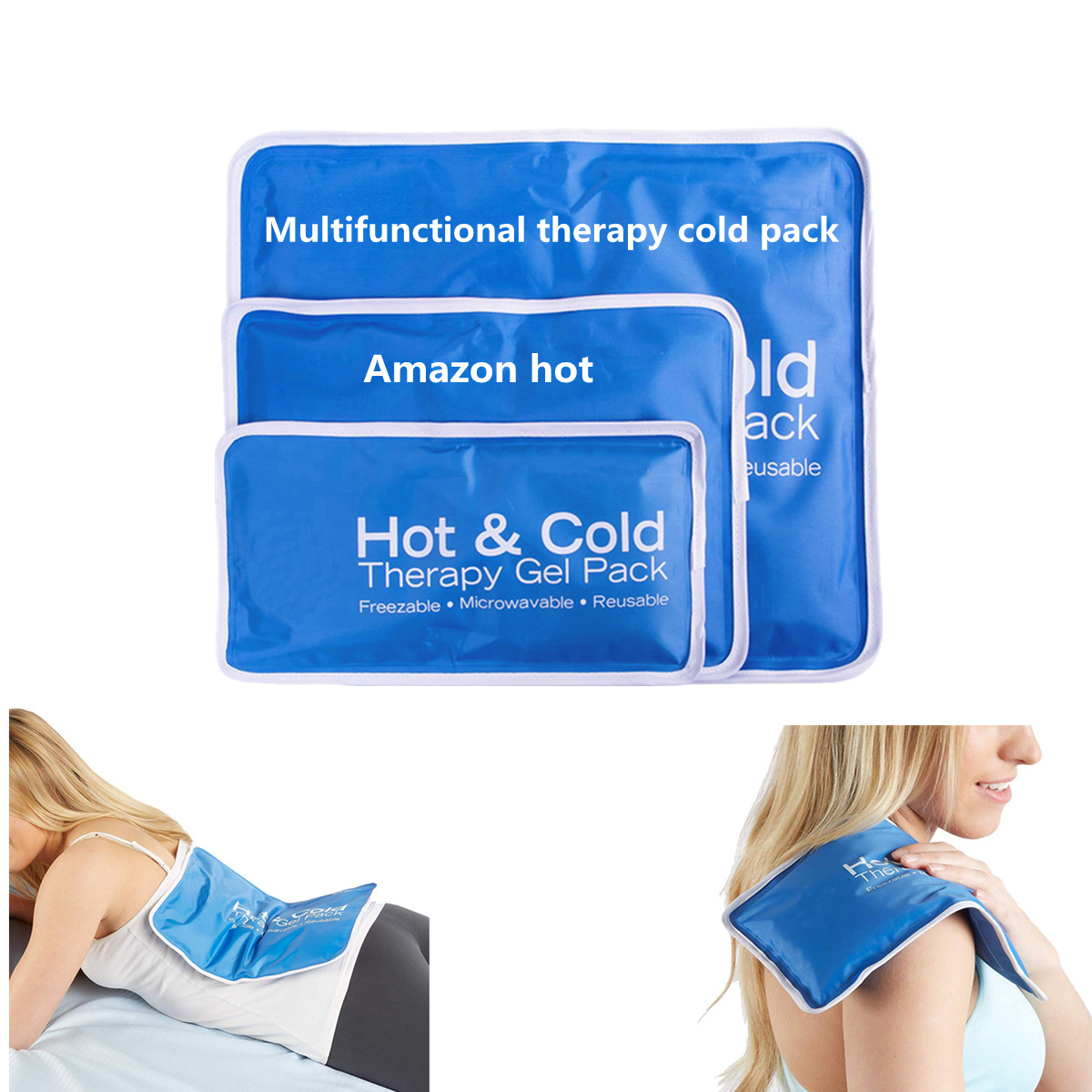 Reusable  knee shoulder waist  therapy Hot Cold Ice Gel Pack for Muscle ache, Back pain, First Aid