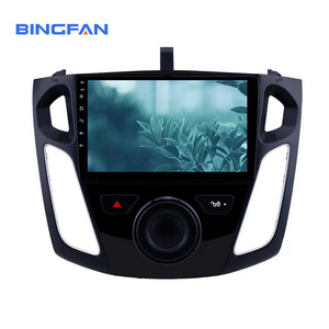 2 Din Car DVD Navigation Player 9" Touch Screen Car Radio Quad Core Car DVD Player for 2011 2012 2013-2015 Ford Focus