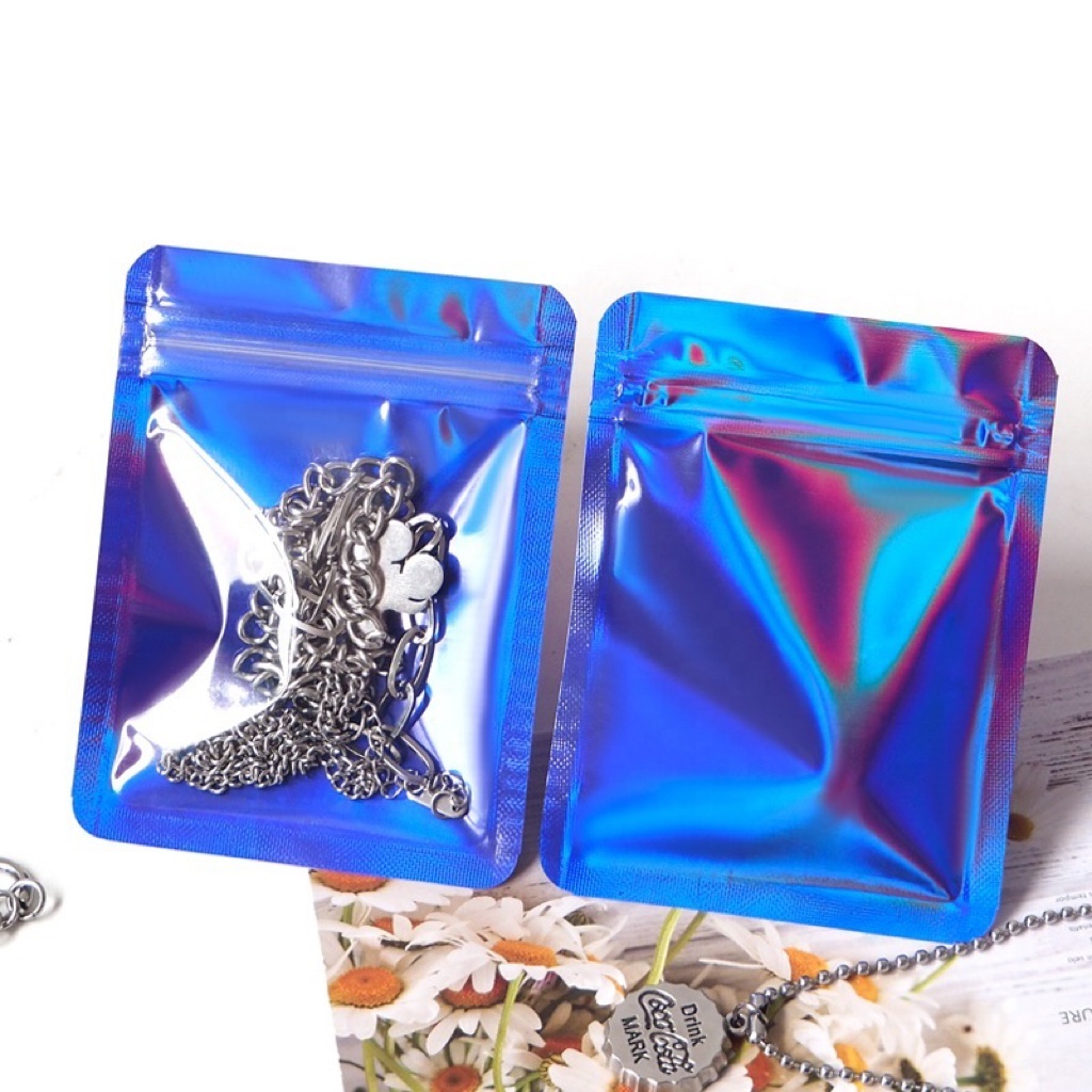 holographic hologram laser blank 1 lb 1 gram thick potpourri mylar bags smellproof 1gr with handle for seamoss