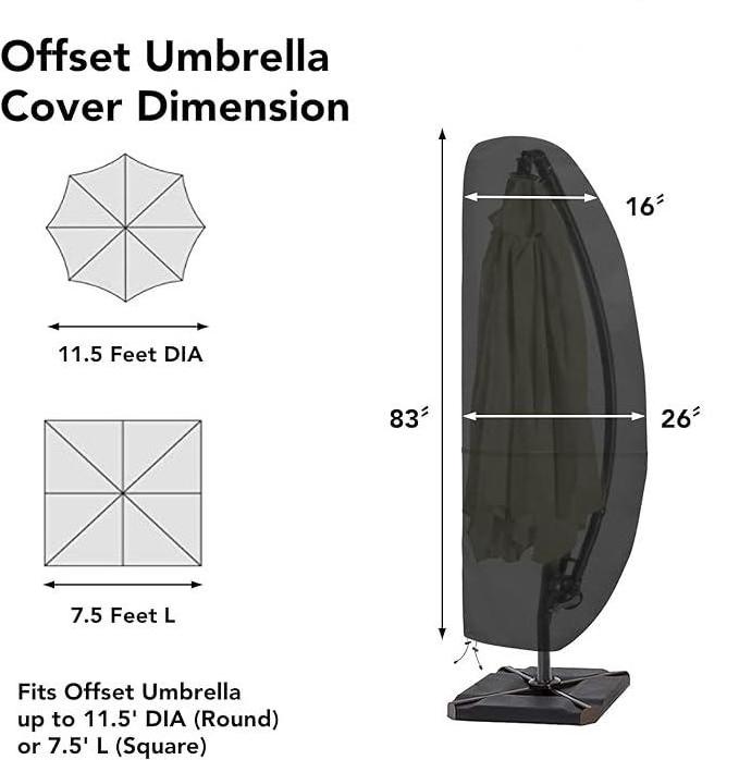 Outdoor umbrella cover, waterproof sun umbrella cover, anti-UV cantilever sun umbrella cover