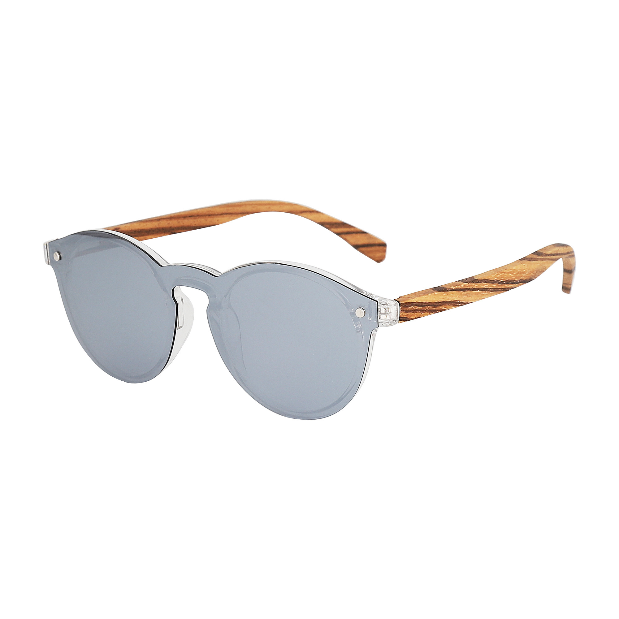 fashion eyewear hand polish wood sunglass with mirror  polarized lens