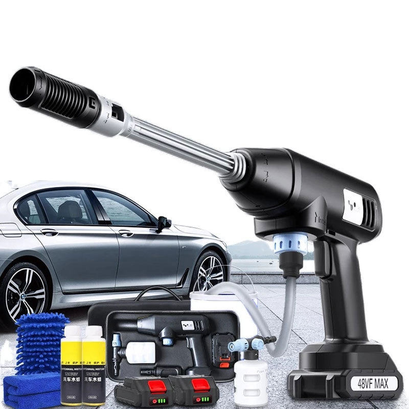 600W Lithium Car Washing Machine Portable Electric Car Wash Water Gun Foam Generator Tornado Parkside Cleaning Car Accessories