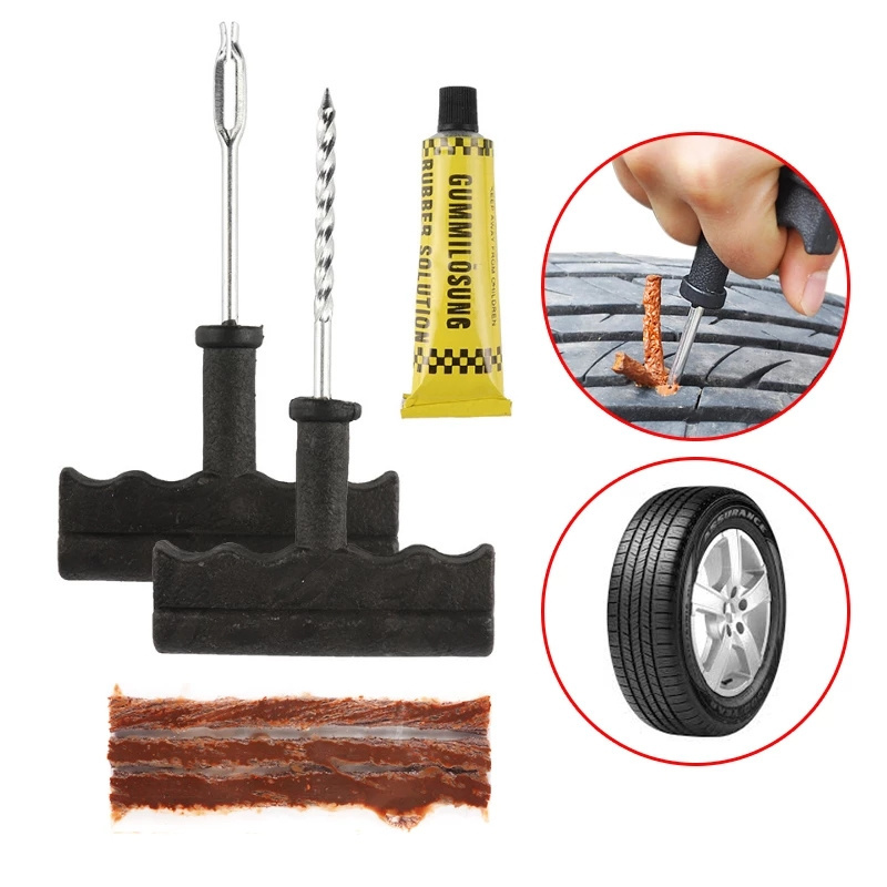 Car Tire Repair Kit Auto Bike Car Tire Tyre Cement Tool Puncture Plug Practical Hand Tools Kit