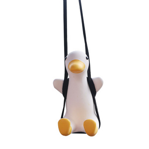 Little Duck Ugly Person Faceless Male Car Pendant Family Pendant Swing Auto Rearview Mirror Pendant Interior Accessories Home