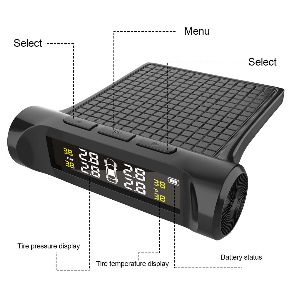 Mini Portable Keychain Tire Tyre Wheel Air Pressure Gauge Tester Digital LCD 5-100 PSI Procession Tool Tire Pressure Monitor