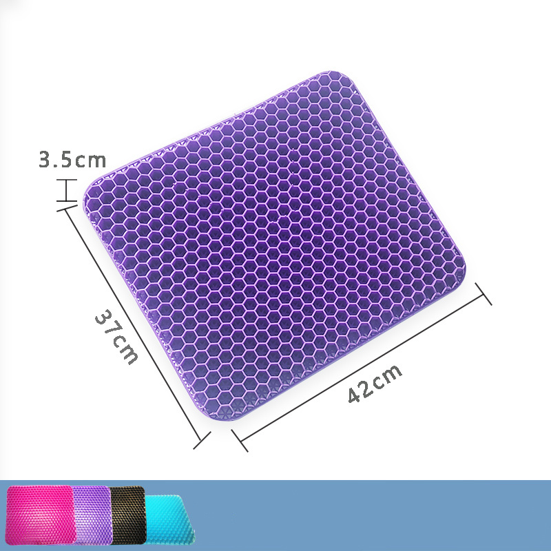 Gel Seats Cover Summer 2021 Silicone Cooling Ice Pad Cushions Non-Slip Breathable Honeycomb Gel Chair Cushion