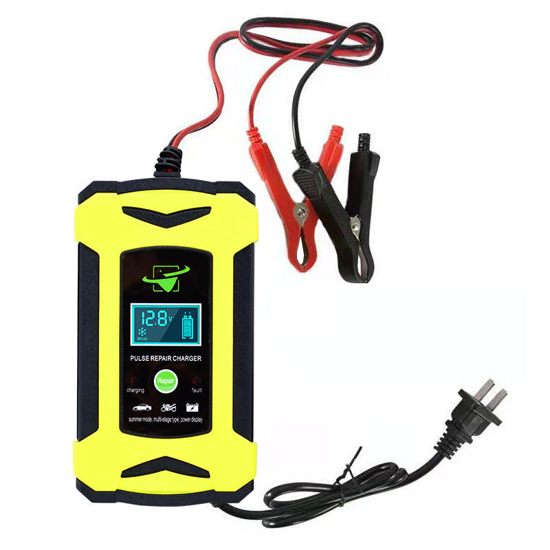 12V 6A Car Battery Charger Power Pulse Repair Chargers Wet Dry Lead Acid Battery Maintainer Trickle Chargers