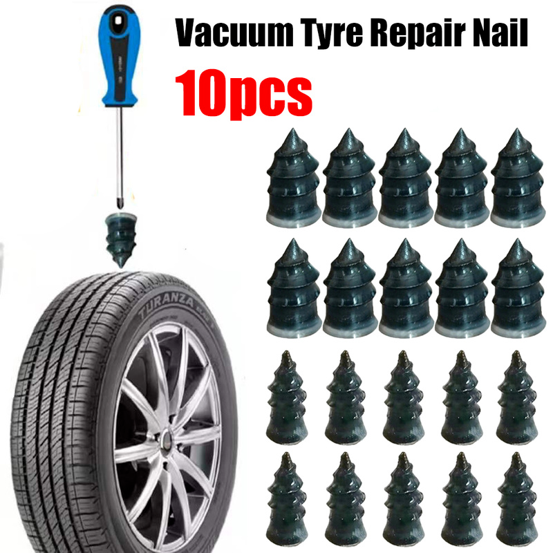 10pcs Vacuum Tyre Repair Nail for Car Trucks Motorcycle Scooter Bike Tire Puncture Repair Tubeless Rubber Nails