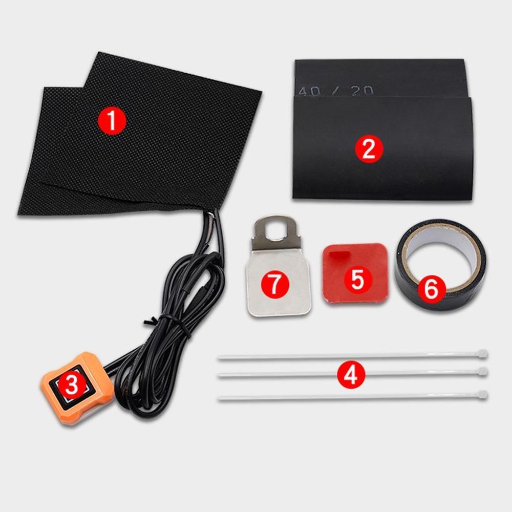 12V Heated Grips Handlebar Pad Universal Motorcycle Electric Heating Insert Handle Kit Refit Hand Set Motorcycle Accessories