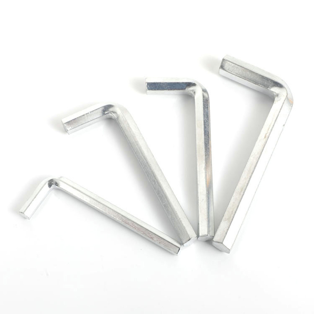 Simple Handle Alloy Steel L Type Hex Allen Key Wrench Furniture Install L Hex Wrench Galvanized Surface Wrench Socket