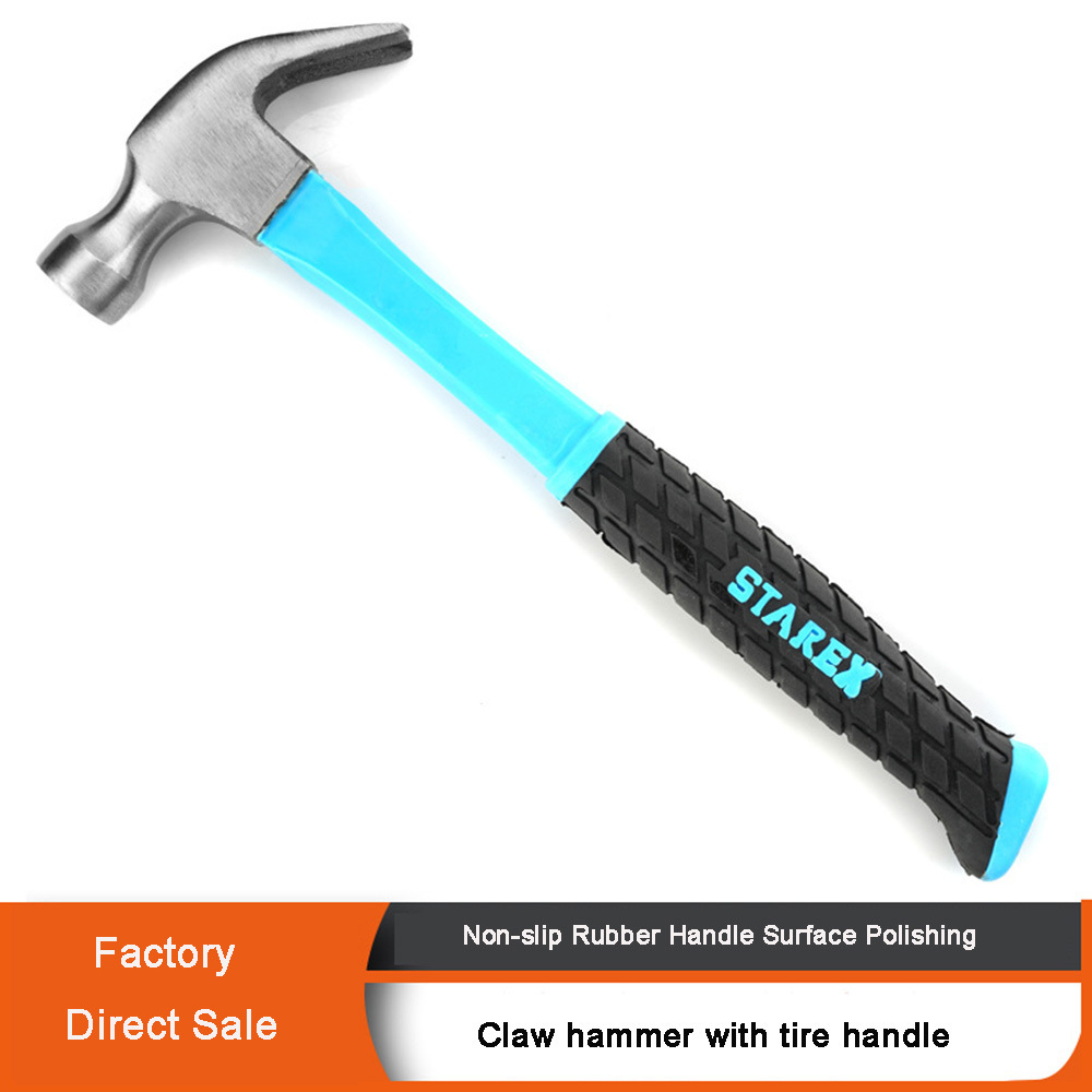 320mm Claw Hammer With Magnet Glass Breaker One Piece Hammer Nail Non-slip Multi-Function Tire Hammer Hand Tools