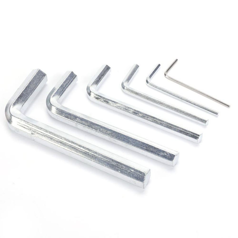 Simple Handle Alloy Steel L Type Hex Allen Key Wrench Furniture Install L Hex Wrench Galvanized Surface Wrench Socket