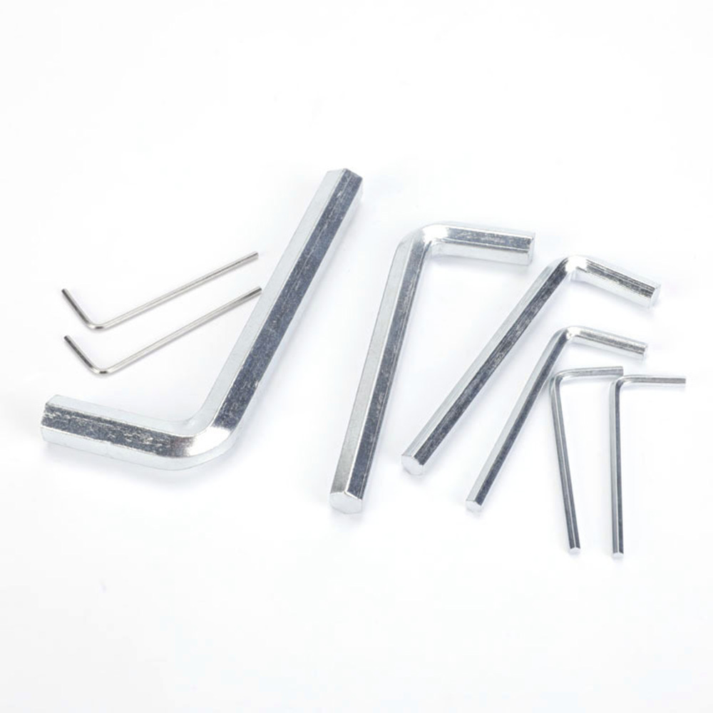 Simple Handle Alloy Steel L Type Hex Allen Key Wrench Furniture Install L Hex Wrench Galvanized Surface Wrench Socket