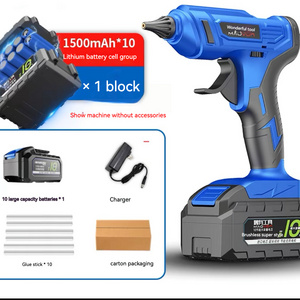 Lithium cordless hot melt glue gun rechargeable 21V hot glue gun home craft hot melt gun electric hot melt glue stick