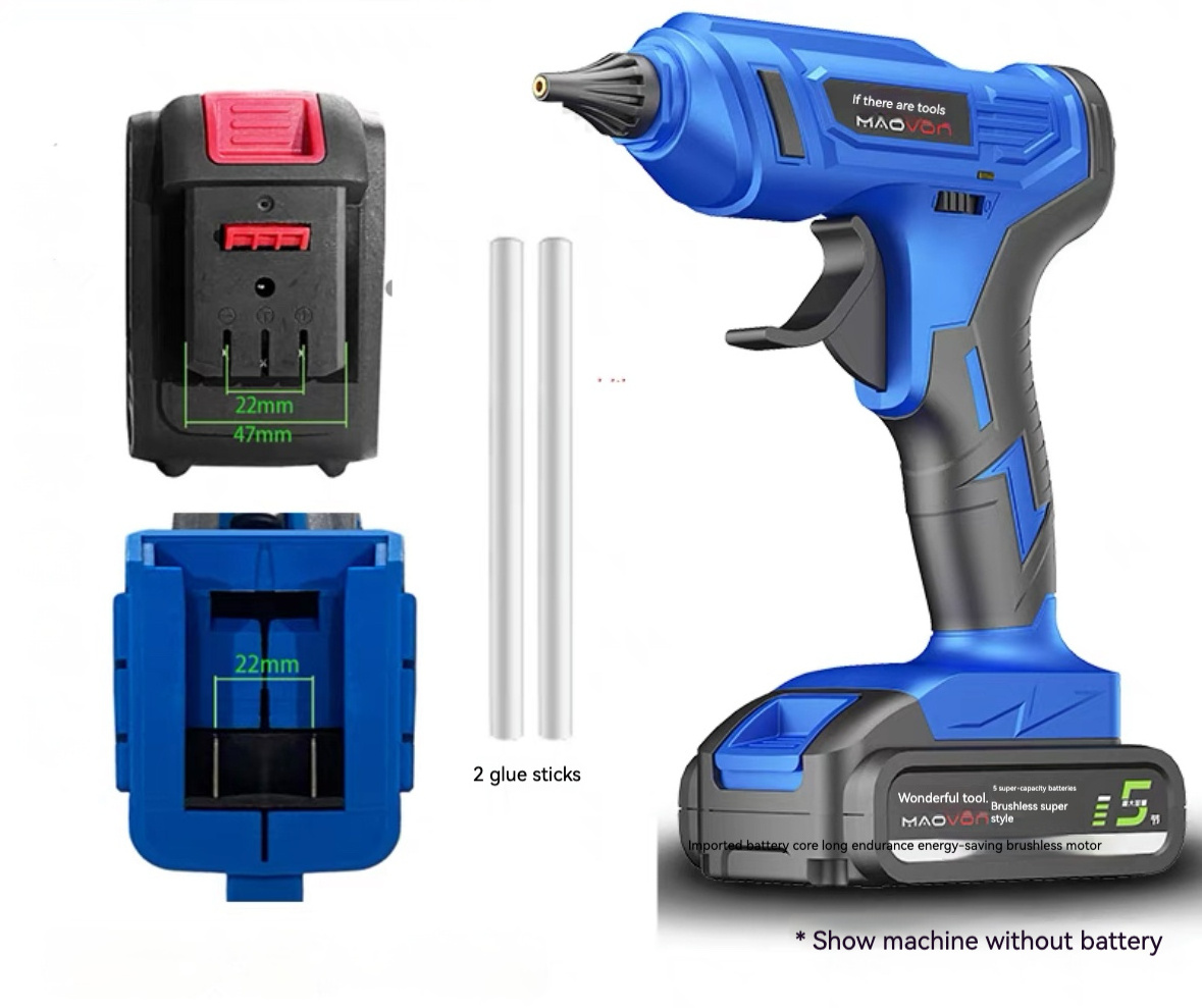 Lithium cordless hot melt glue gun rechargeable 21V hot glue gun home craft hot melt gun electric hot melt glue stick