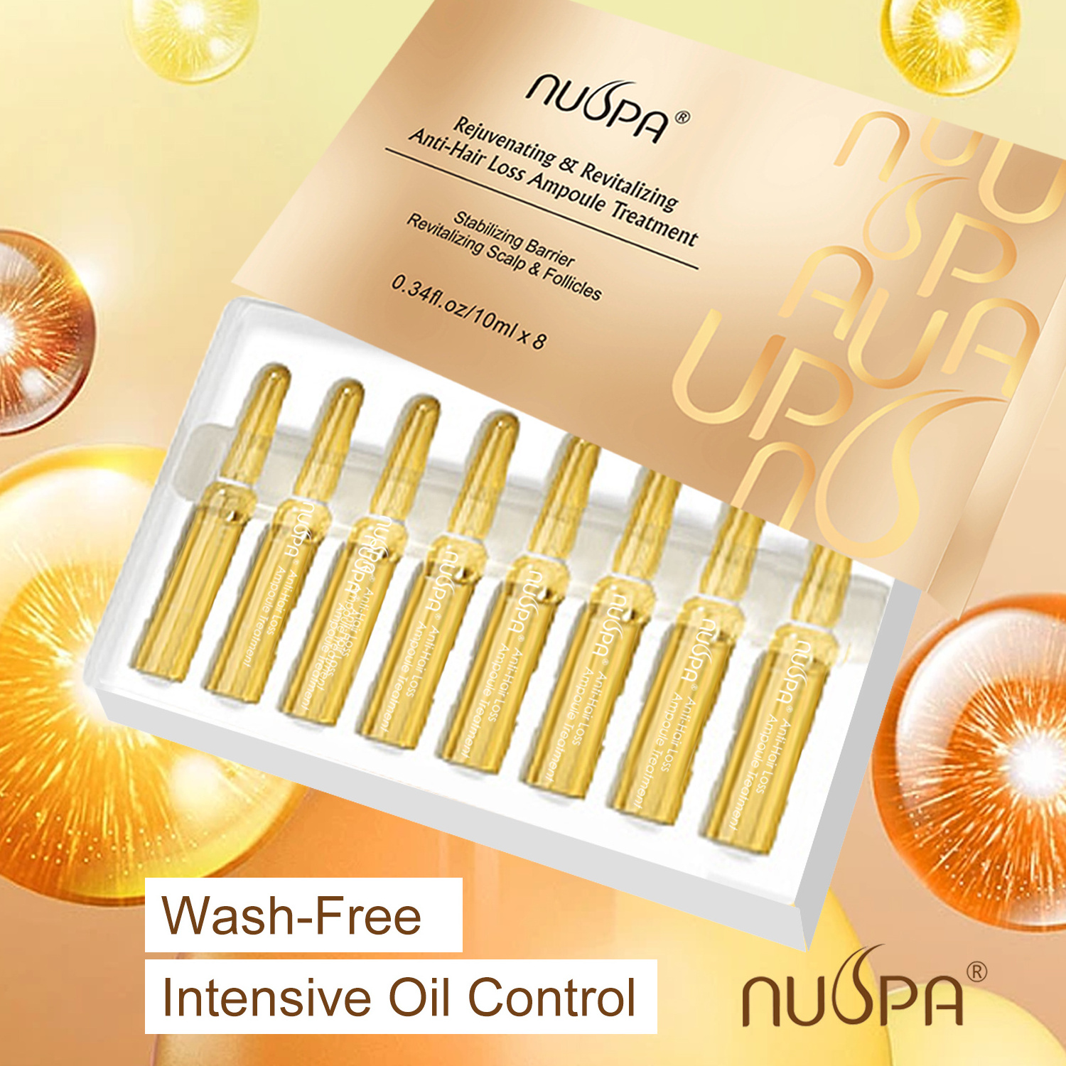 NUSPA Factory Wholesale Moisturizing Hair Care Oil Serum Organic Hair Regrowth Oil Ampoule