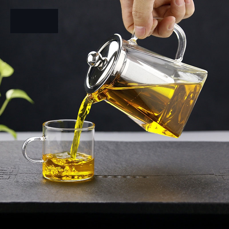 Glass Teapot Party Modern Insulated Transparent Food Grade Glass Tea Pot With Infusers