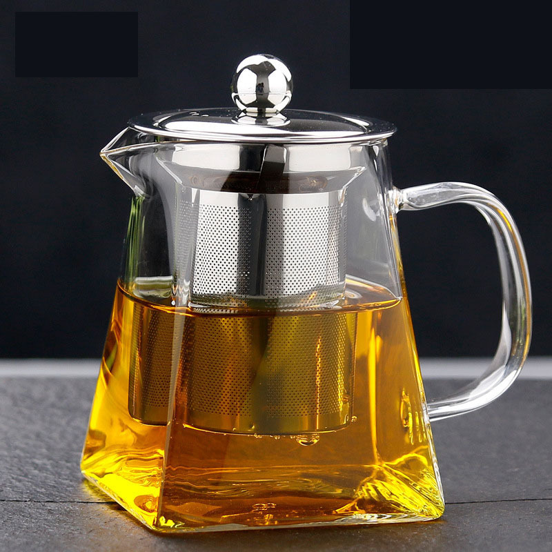 Glass Teapot Party Modern Insulated Transparent Food Grade Glass Tea Pot With Infusers