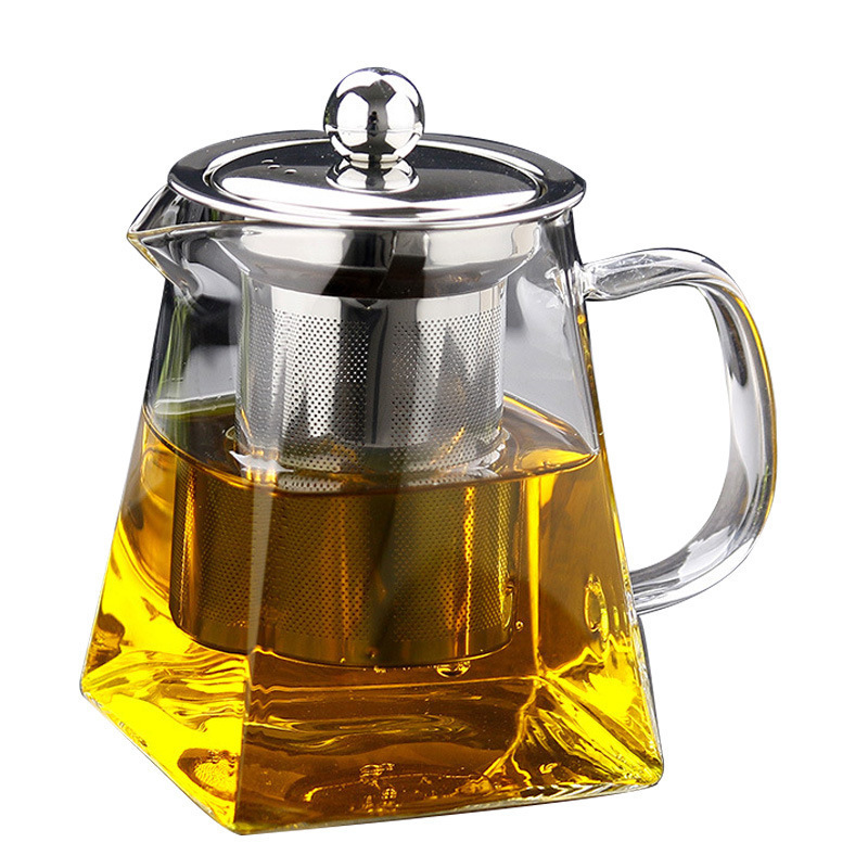 Glass Teapot Party Modern Insulated Transparent Food Grade Glass Tea Pot With Infusers