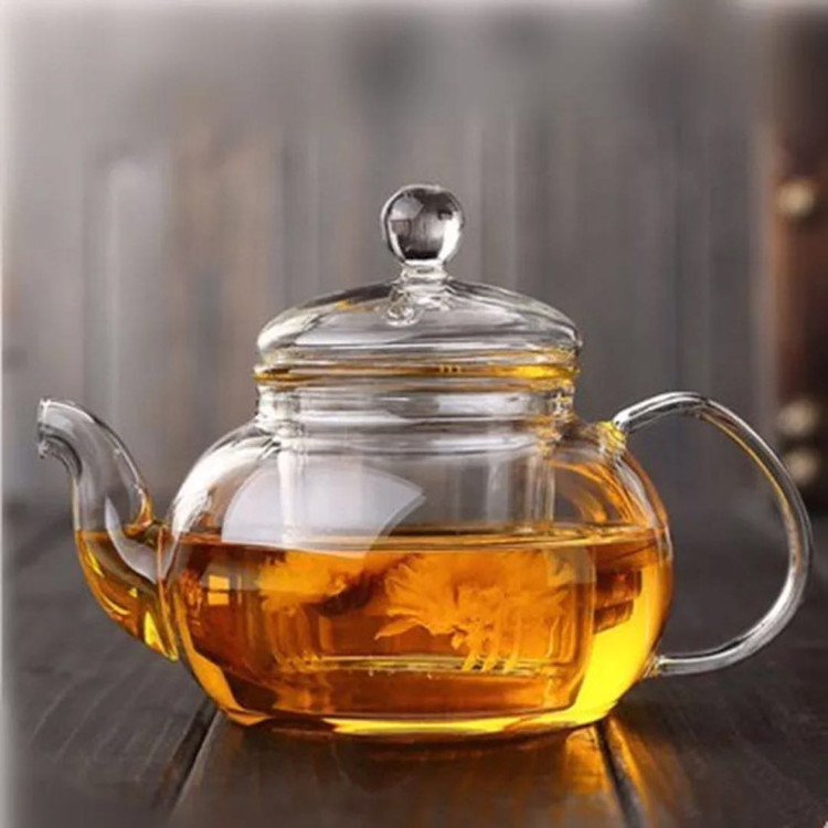 Glass Tea Pot With Removable glass Infuser and Steeper Tea maker