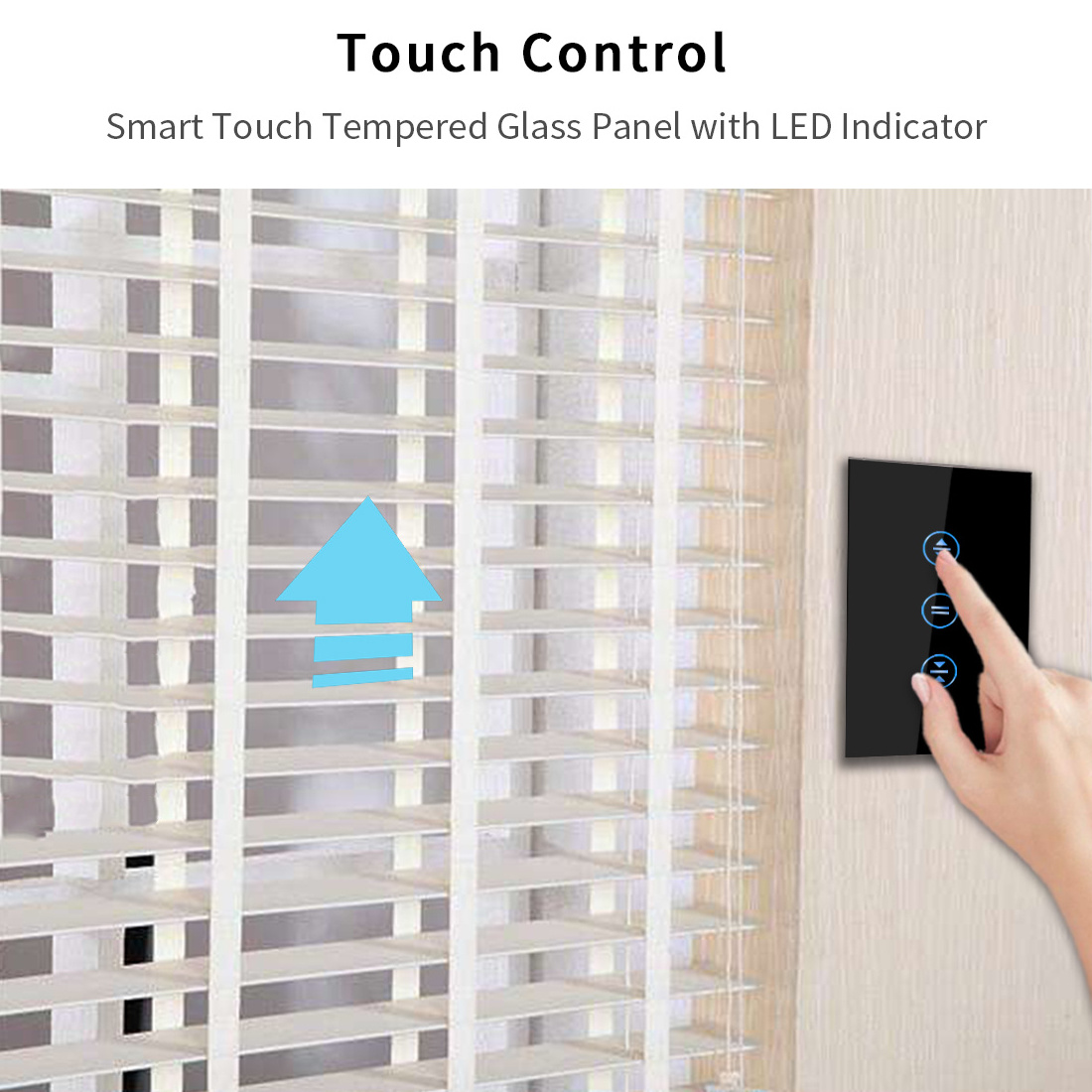 Bingoelec High Quality WIFI Touch Live Google Home Alexa Control Dimmer Fan Shutter Curtain Smart Home Wall Touch Switch