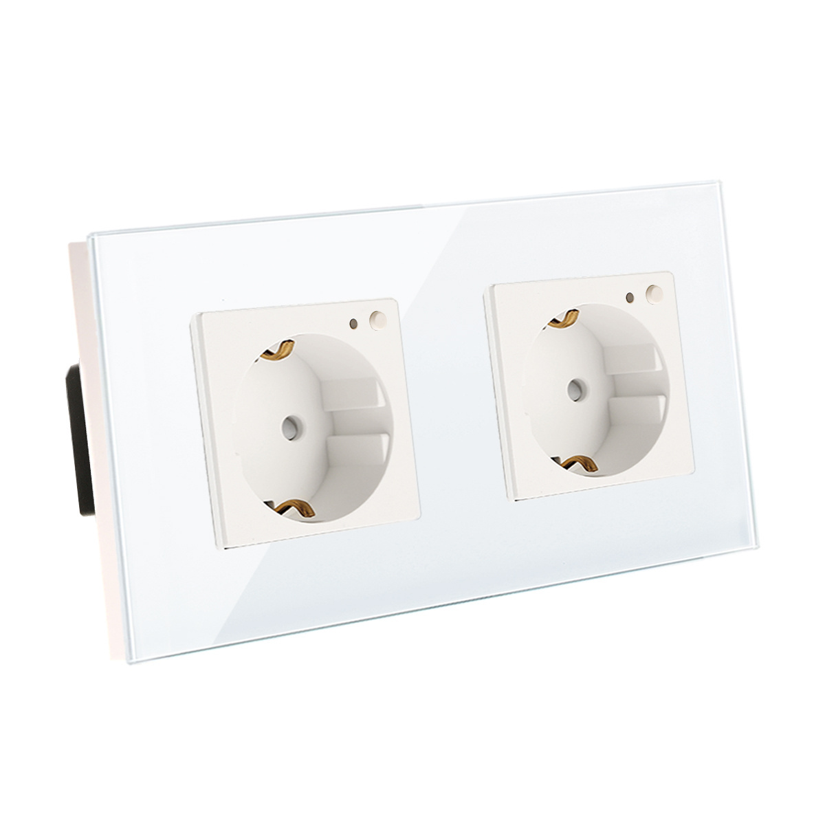 Bingoelec Home Wall 16A Germany Electrical Outlet Power Schuko Led Night Light Double Sockets