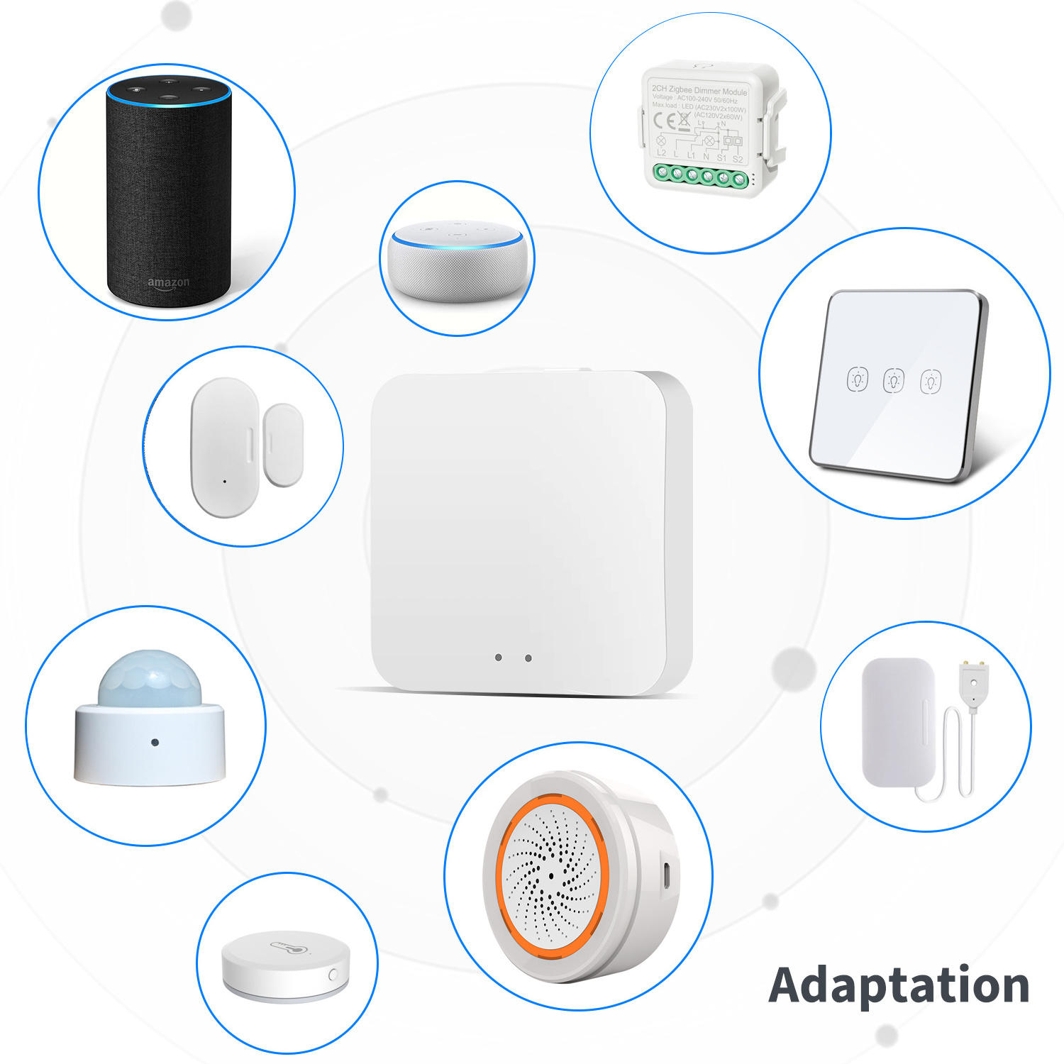 Bingoelec App Timing Control mini Hub connect 20-30 devices Multi-Mode Wireless Smart ZigBee  Gateway  no LAN port