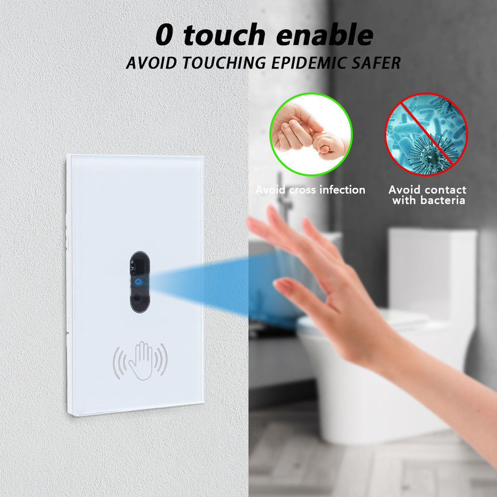 Bingoelec US Type Wireless Light Switch  Zero Contact Automatic Infrared PIR Motion Sensor