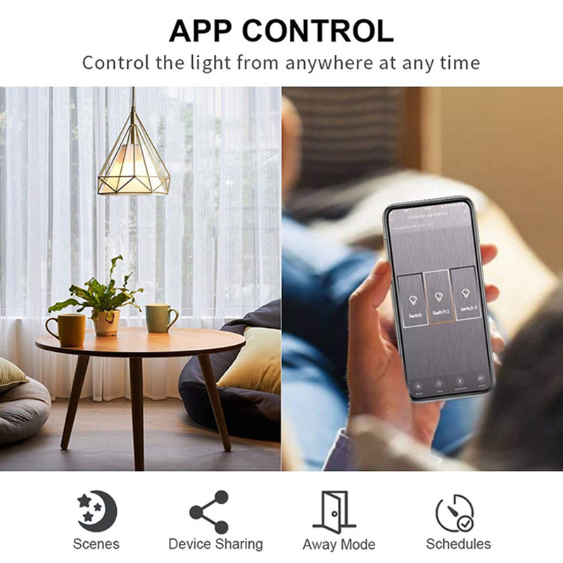 Bingoelec  Tuya Wifi Smart Lamp Switch  Intelligent Remote Control, Google Home Alexa Voice Control 16A wifi switch