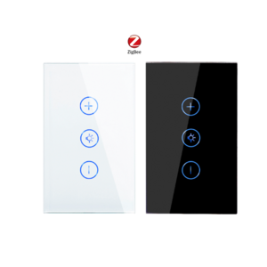 Bingoelec Glass Panel US 118 Standard APP Voice Control Smart Touch Led light Zigbee Dimmer Switches