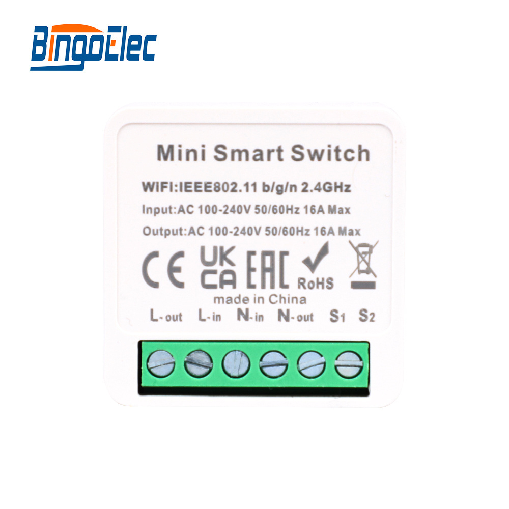 Bingoelec Wifi Wireless Remote Control Universal Relay Module Light Power Smart Mini Switch