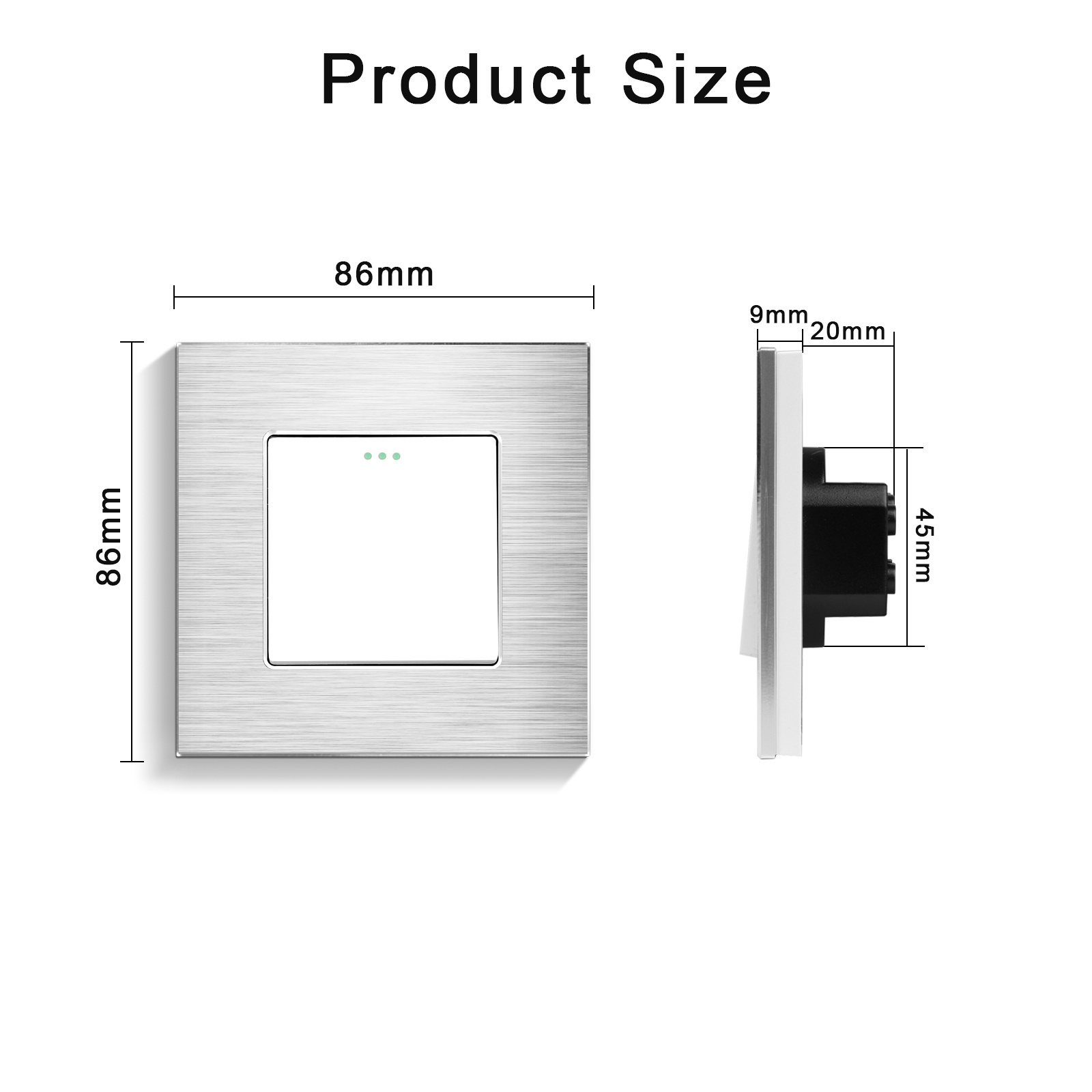 Bingoelec Widely Used Home 10A 250V Electric Wall Push Button 1 2 3 Gang 1 Way Modern Light Switch