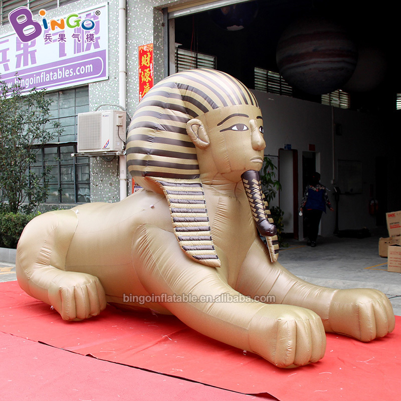 Custom made Sphinx inflatable human face lion 4.8x2x2.4m inflatable cartoon character balloons