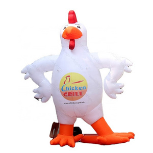 Personalized 3 meters high giant inflatable chicken model for decoration