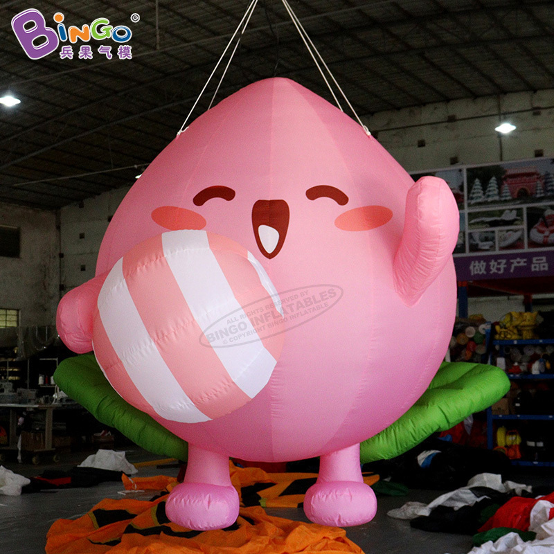 Outdoor Advertising Inflatable Fruits Model Decorative Hanging Peach Balloon Giant Inflatable Peach Cartoon