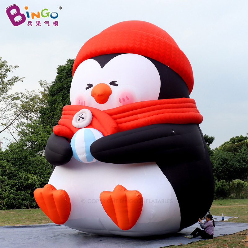 2024 Bingo Inflatable Advertising Cartoon Penguin Toys Outdoor Decoration Giant Inflatable Penguin