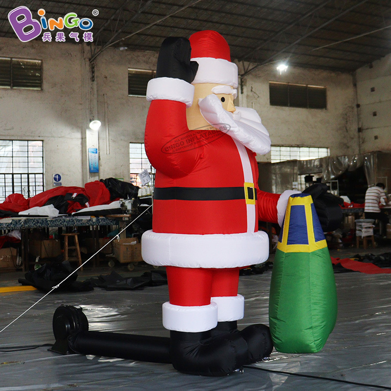 Factory Outdoor decoration inflatable Santa Claus advertising inflatable cartoon character for Christmas decor