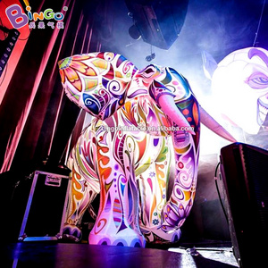 Bingo inflatables factory Custom made giant inflatable animals colorful elephant for sale