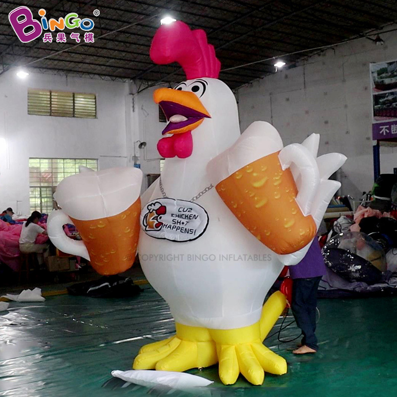 New Product Explosion Giant Blow Up Beer Chicken Toy For Outdoor Decoration Inflatable Chicken