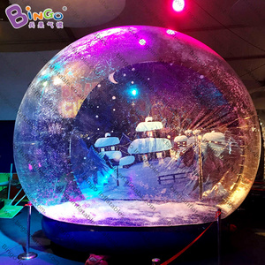 Christmas Snow Globe Photo Booth Giant Snow Globe Inflatable Bubble Balloons Giant Inflatable Lighted Snow Globe