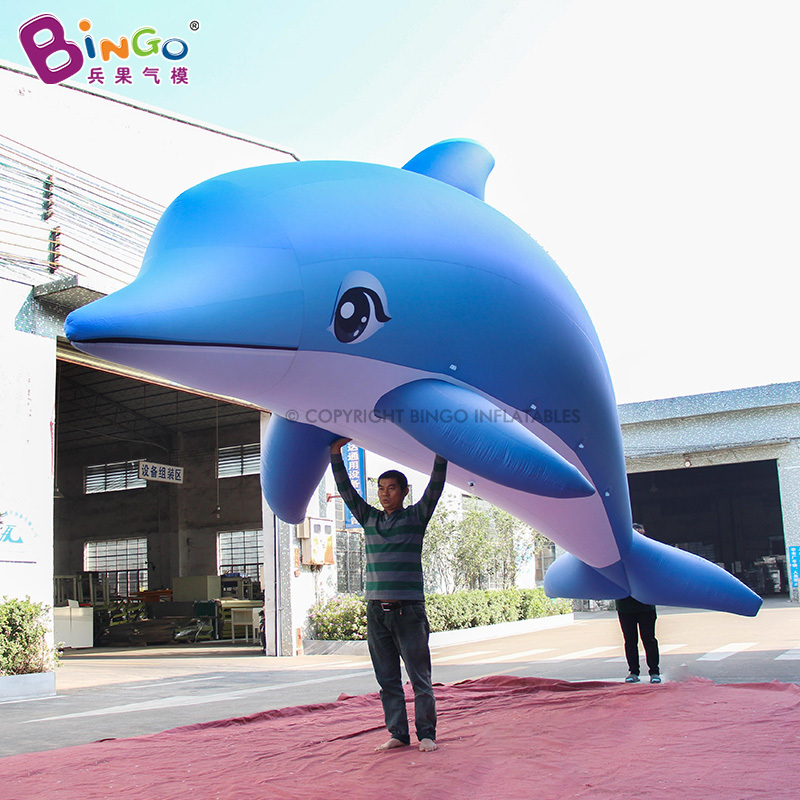 Hot Sales PVC 6x2.2x4mH Giant Inflatable Dolphin Toys Blow Up Sea Animal Balloon Inflatable Ocean Dolphin Model For Decoration