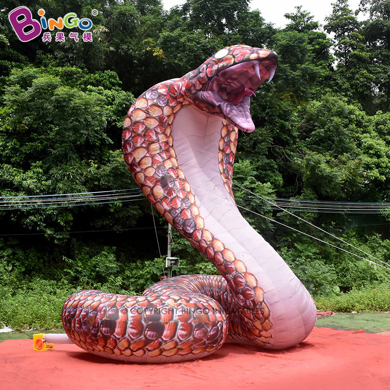 Lifelike Inflatable Snake for Decoration Python Cobras Balloon Inflatable Animal