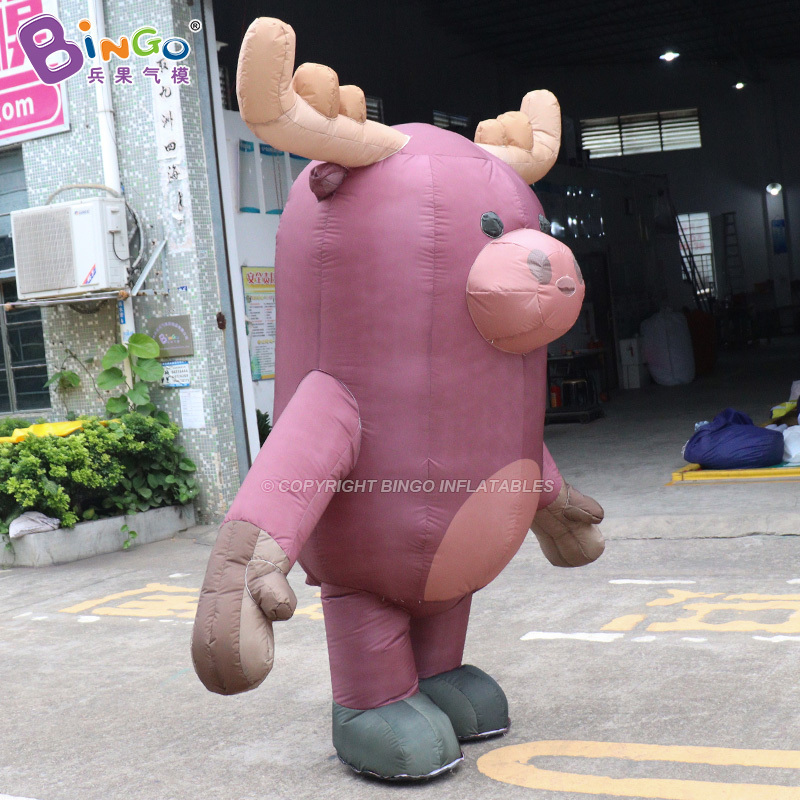 Christmas Inflatable Reindeer Costume 2m High Elk Balloon Deer Walking Costumes