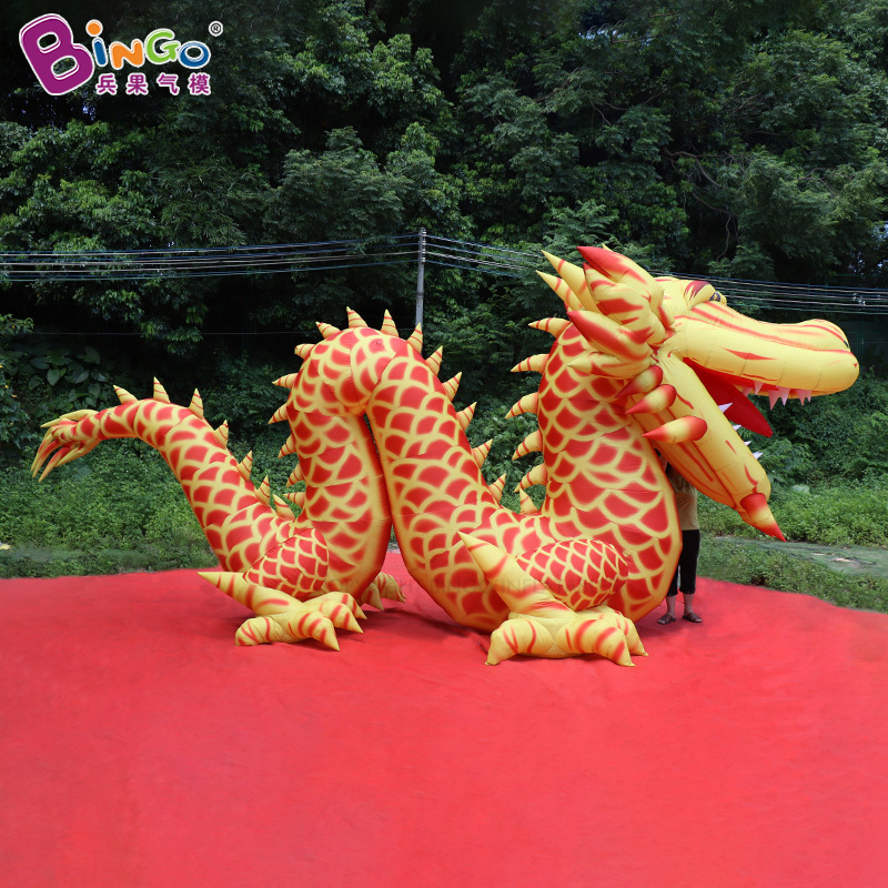 Realistic Inflatable Golden Dragon Sph Advertising Inflatables Animal Cartoon Toys Giant Inflatable Dragon