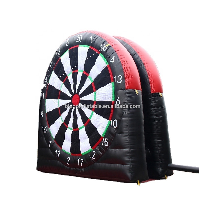 new hot sale 5x5 meters sticky soccer darts / inflatable soccer dart board game with sticky balls